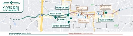 map of the creek trail