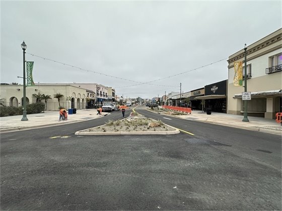 Final touches are being added to Grand Avenue.