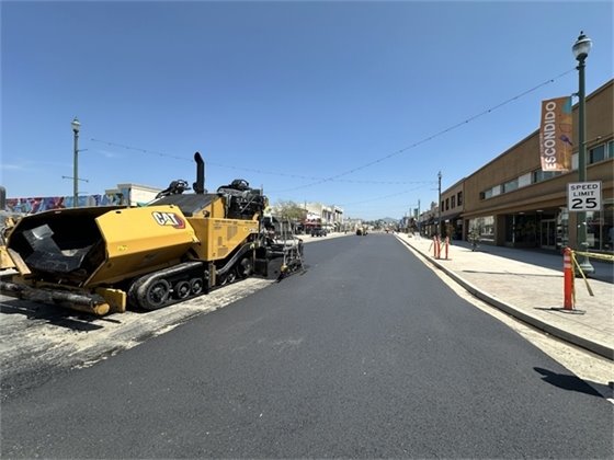 Construction along Grand Avenue: Street Paving