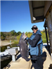 Joey Mayerchik of Valley Center, 39.15 pound Blue catfish caught and released 12-3-16 using stink-ba