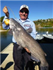 Paul Eddo of Escondido, 29.65 pound catfish caught 11-9-13 using cut mackeral at the East Buoy Line.