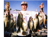 Kyle Schoenrock, Stringer of 15 Crappie (22.31 pound) caught 3-18-01 on White Mini Jig at Crappie Ro