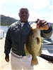 Wendell Jackson of Escondido, 2.35 pound Crappie caught 4-13-14 using a live golden shiner on Senior
