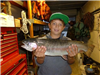 Anthony Najera of Escondido, 7.00 pound trout caught 12-20-14 using a jig in Boat Dock Cove.