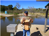 Fausto Barron of Escondido, 8.90 pound trout caught 4-2-23 using powerbait on Senior Shoreline.