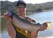 Jared Parker of Placerville, 9.00 pound Trout caught 12-29-11 on Chunk Cheese Powerbait in Boat Dock
