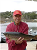 Jim Hopson of Encinitas, 6.45 pound Trout caught 1-10-13 on a green grasshopper in Boat Dock Cove.