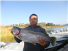 Michael Chang of San Diego, 7.10 pound trout caught 1-19-18 using Kastmaster in Oakvale Cove