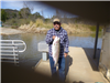 Rosalio Flores of Escondido, 9.90 pound trout caught 2-4-23 using mini-jigs in Boat Dock Cove.