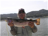 Stan Messin of Escondido, 9.55 pound Trout caught 3-4-13 on a nightcrawler in Oakvale Cove