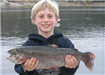 8-year-old T.J. Ponder, 4.50 pound Trout caught 1-1-10 on Nightcrawler in Boat Dock Cove