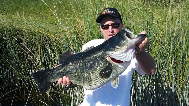 Mac Weakley with a 15.28 pound bass caught and released on a jig near Catfish cove on 3-10-15