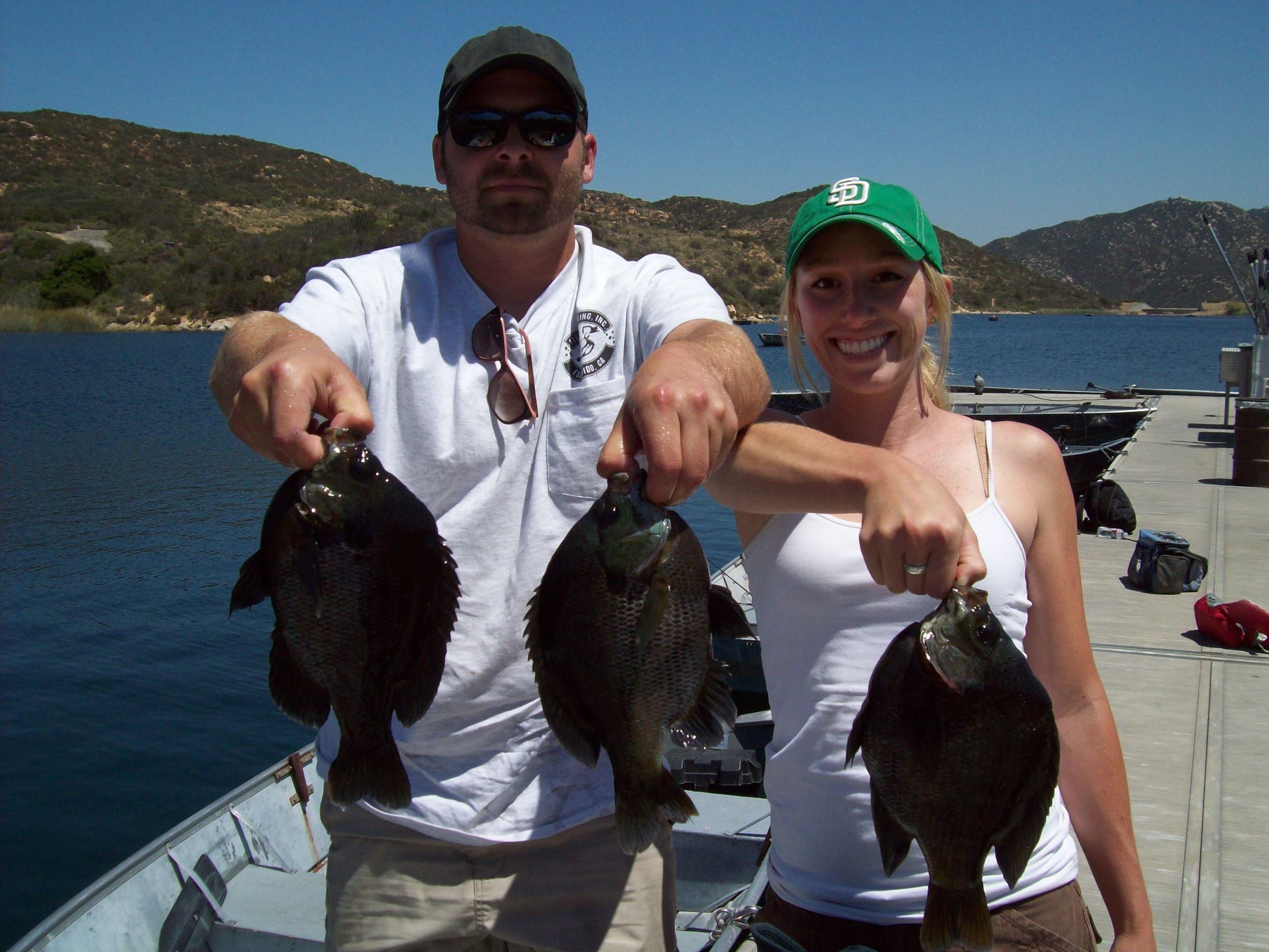 Unknown couple with their bluegills 2013