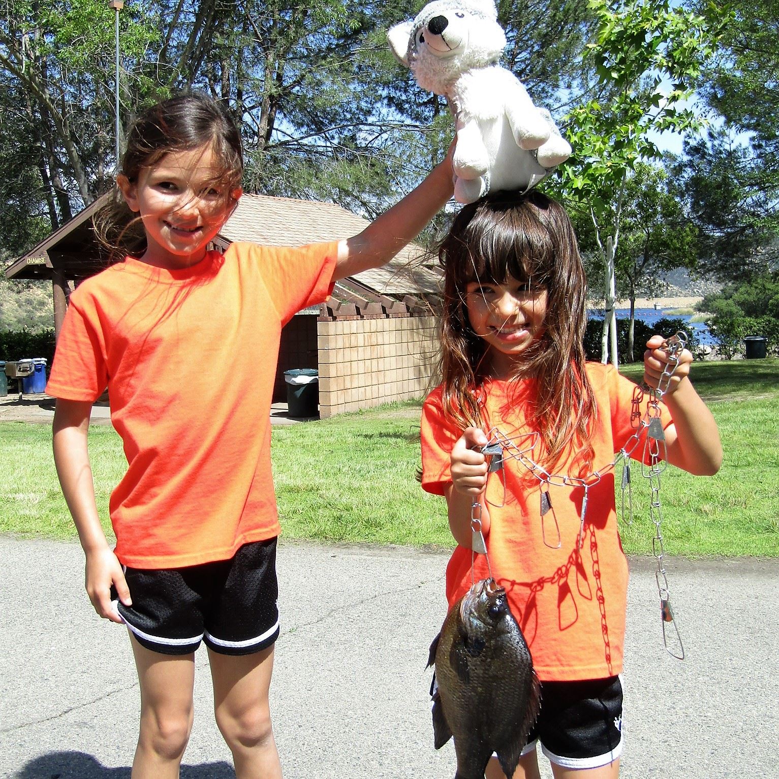 Deiree Ruppert(6 yr. old) first fish ever 4-13-17....1 Pound 8 Ounces Bluegill caught on a meal worm on P