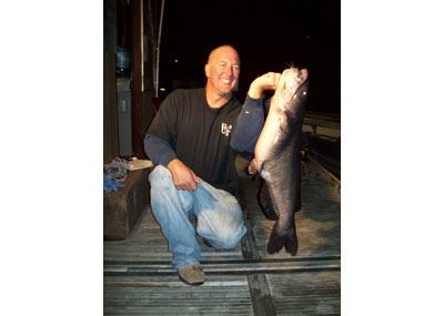 Jed Dickerson, 22 Pounds Catfish caught 08-11-11 on Cut Mackerel in Bass Cove