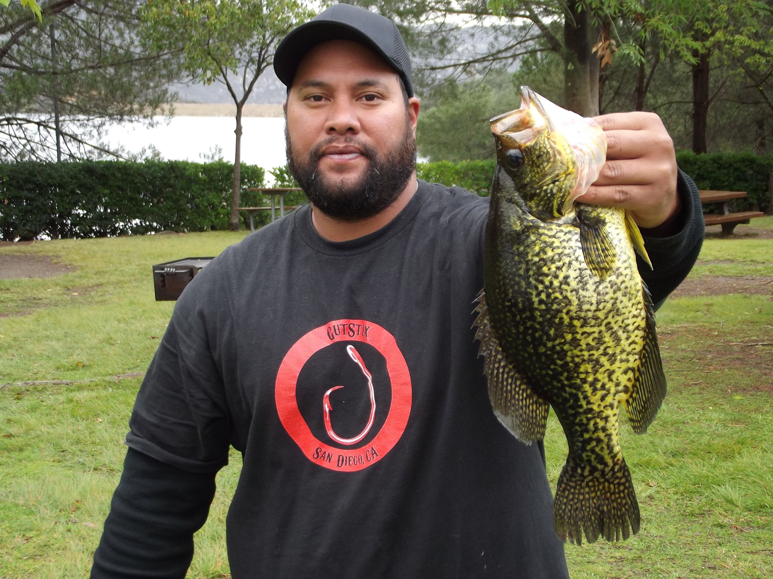 Tasi Tautala New Lake lake record 2 Pounds 9 Ounces. crappie on 3-1-14 from Boat Dock Cove on a mini jig