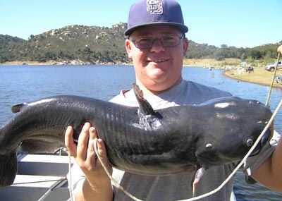 Adam Crnkovic, 15.25 pound Channel Catfish caught 8-6-09 on Hot Dog at Oakvale Cove