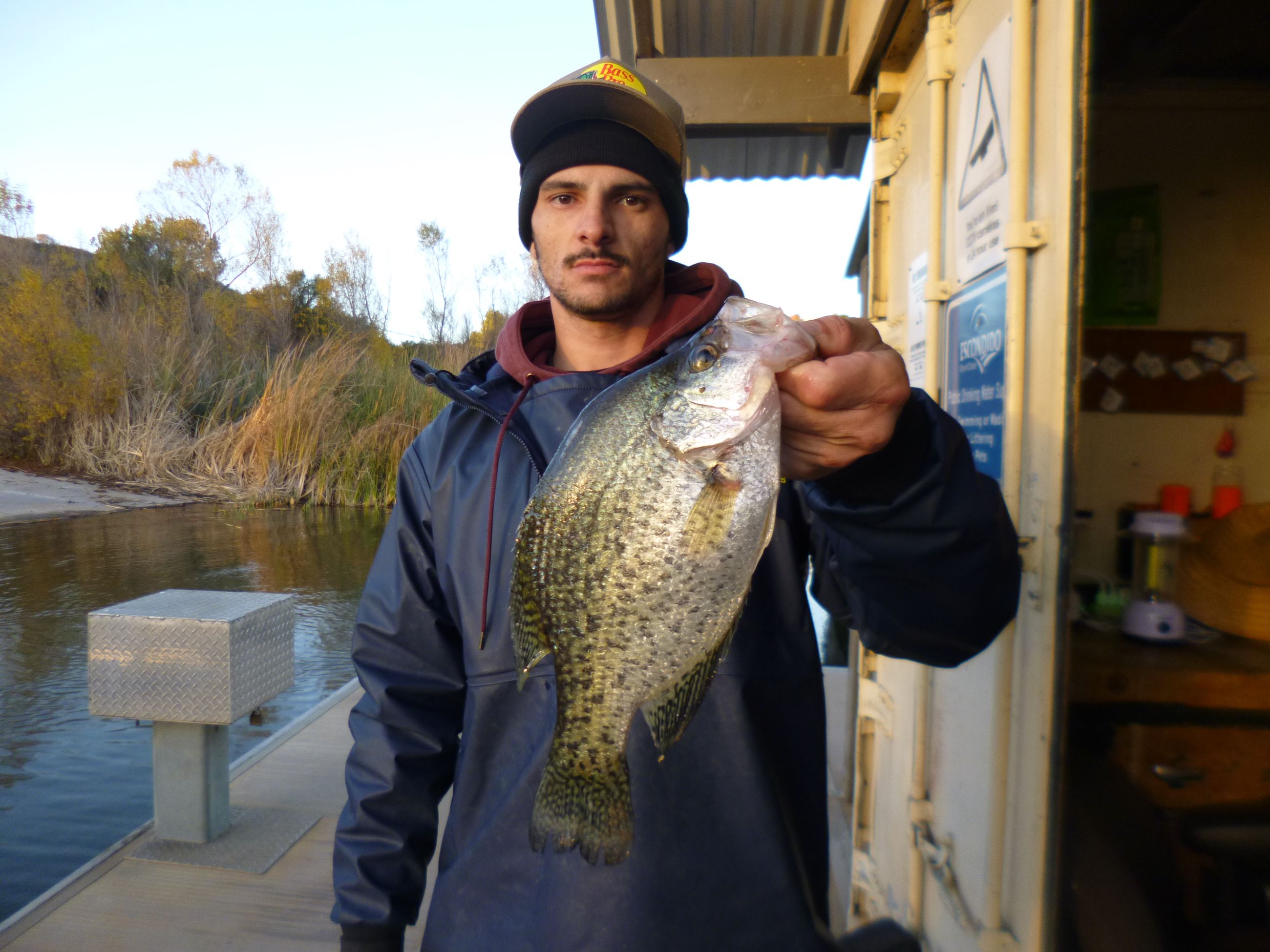 Tyler Ortiz of Oceanside, 1.20 pound crappie caught 12-26-21 using a crappie jig at the west buoy li