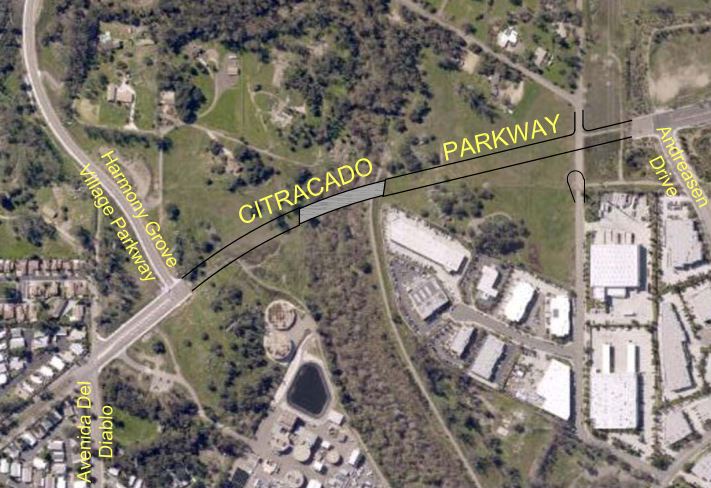 Citracado Parkway Extension Project Map